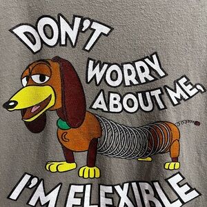 Disney Gray and Brown Dog Graphic T-Shirt kid size large preowned